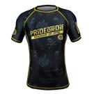 PRIDE OR DIE hang loose RASHGUARD - BLACk